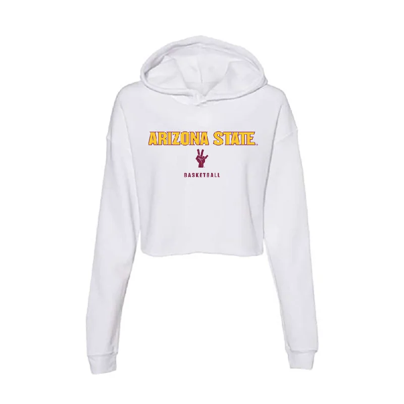 Arizona State - NCAA Women's Basketball : Timya Grice - Classic Shersey Women's Crop Fleece Hoodie Hoodie with Tie-Dye Psychedelic Retro Arizona State - NCAA Women's Basketball : Timya Grice - Classic Shersey Women's Crop Fleece Hoodie Hoodie with Tie-Dye Psychedelic Retro