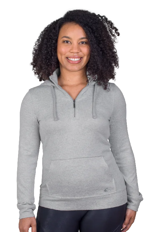Greg Norman Women's Lab 1/4-Zip Hoodie Hoodie with Cuffed Sleeves Snug Secure