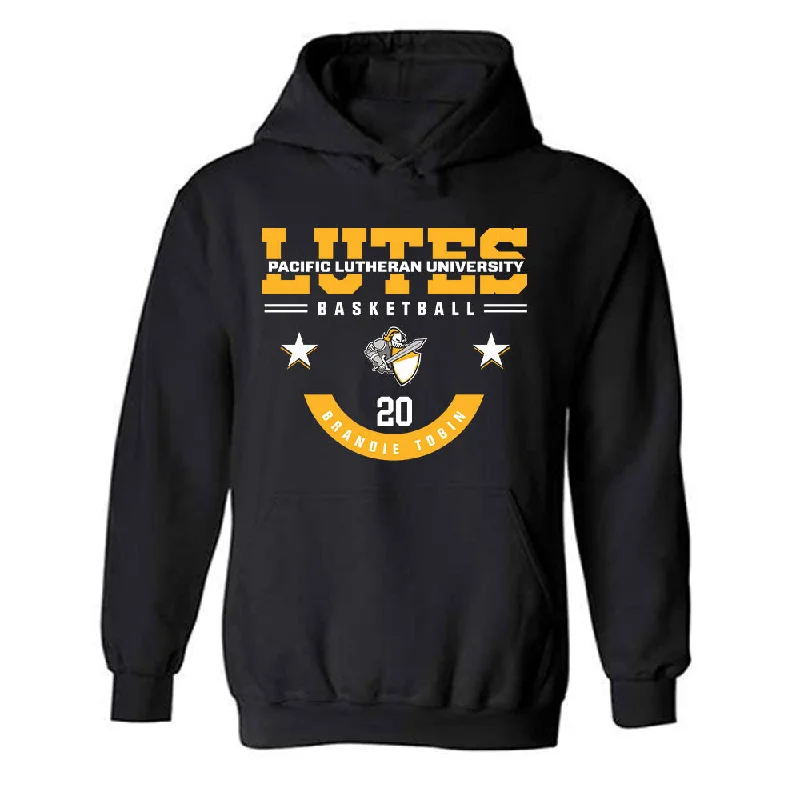 PLU - NCAA Women's Basketball : Brandie Tobin - Classic Fashion Shersey Hooded Sweatshirt Hoodie with Batwing Sleeves Loose Dramatic PLU - NCAA Women's Basketball : Brandie Tobin - Classic Fashion Shersey Hooded Sweatshirt Hoodie with Batwing Sleeves Loose Dramatic