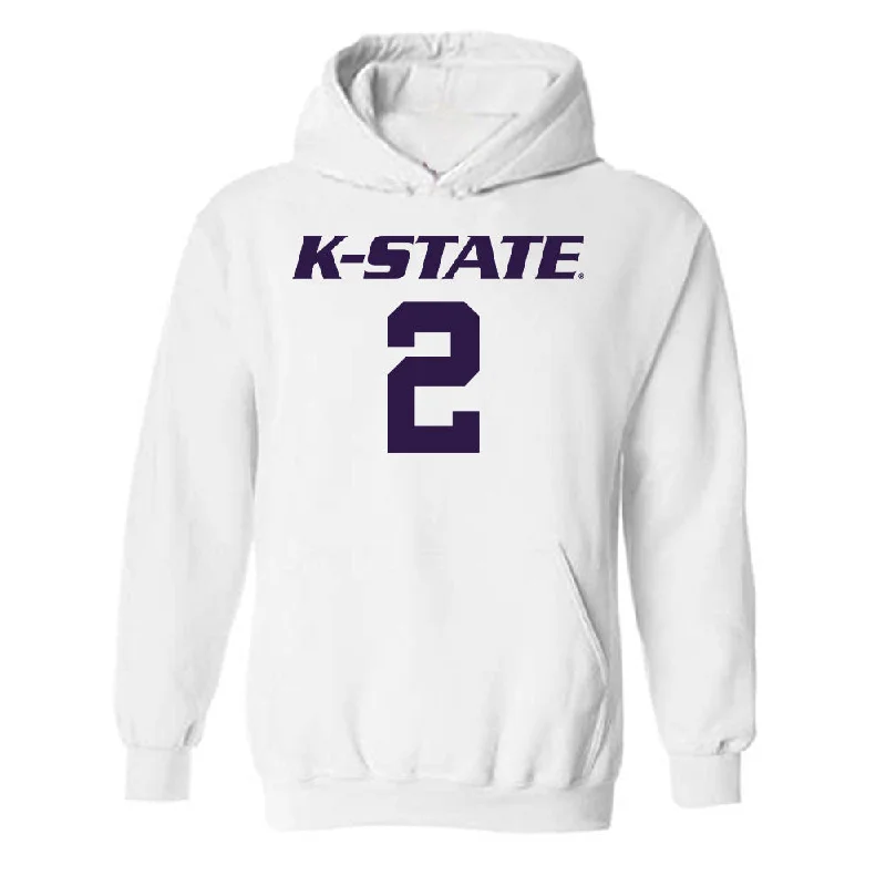 Kansas State - NCAA Women's Basketball : Temira Poindexter - Classic Shersey Hooded Sweatshirt Hoodie with Double Zipper Versatile Adjustable Kansas State - NCAA Women's Basketball : Temira Poindexter - Classic Shersey Hooded Sweatshirt Hoodie with Double Zipper Versatile Adjustable
