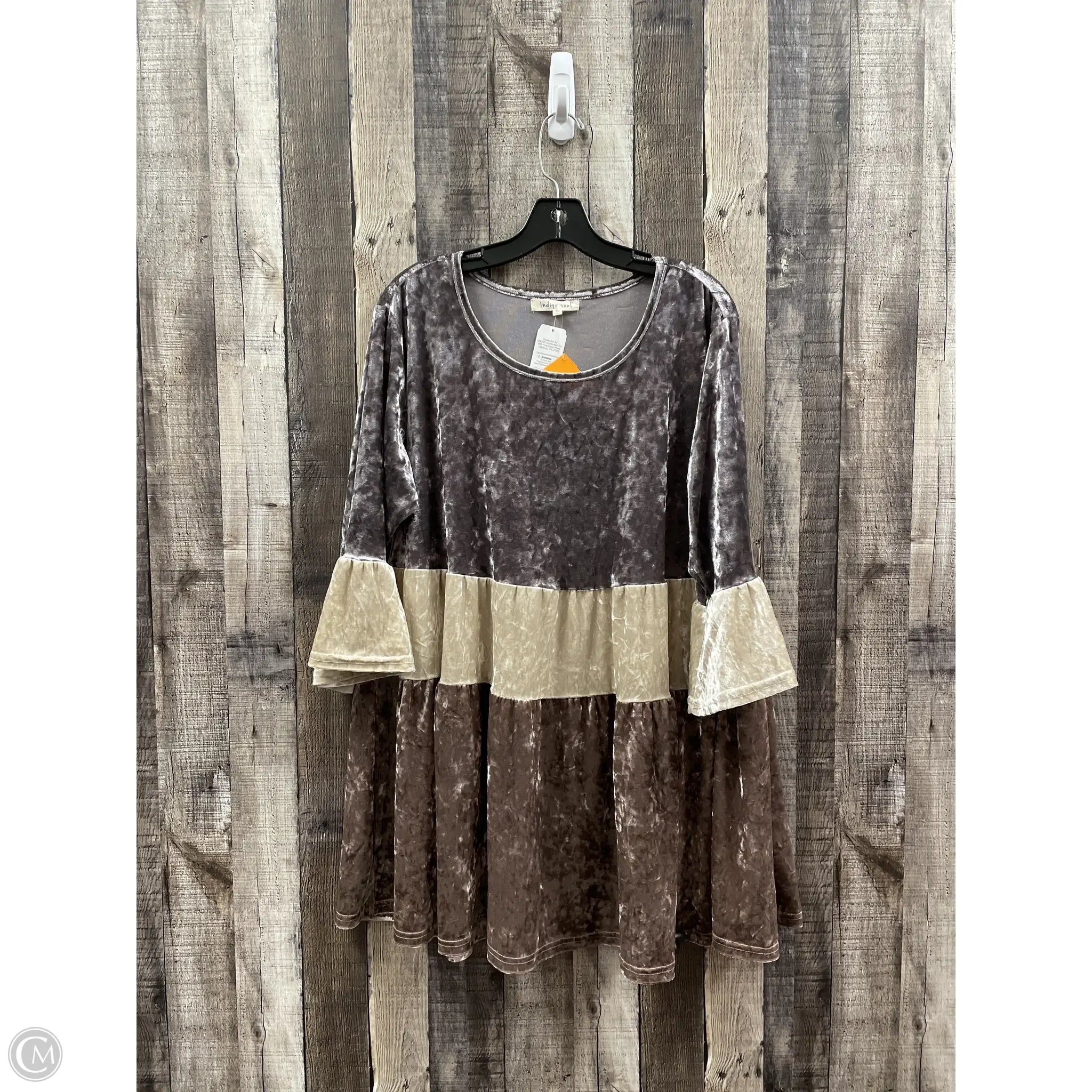 Dress Casual Short By Indigo Soul In Multi-colored, Size: Xl Tunics Modern contemporary
