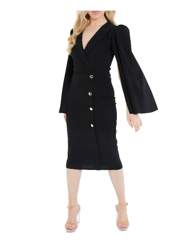 Womens Surplice Cape Sleeve Sheath Dress Tunics Bestseller popular