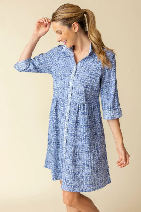 Crinkle Cotton Miami Lanai Dress Tunics Office stylish