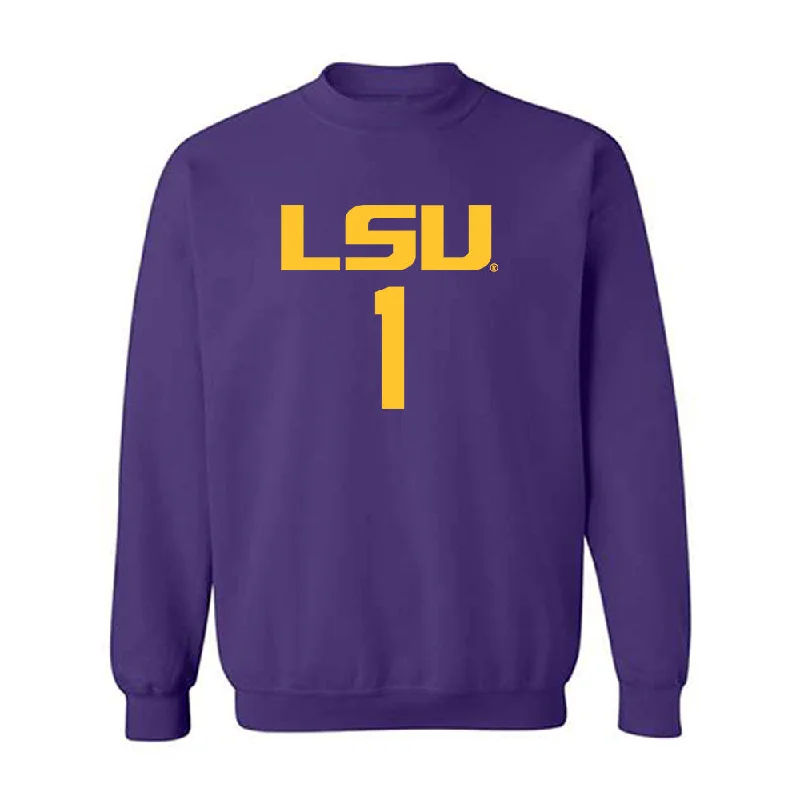 LSU - NCAA Women's Basketball : Mjracle Sheppard - Classic Shersey Crewneck Sweatshirt Hoodie with V-Neck Classic Versatile LSU - NCAA Women's Basketball : Mjracle Sheppard - Classic Shersey Crewneck Sweatshirt Hoodie with V-Neck Classic Versatile