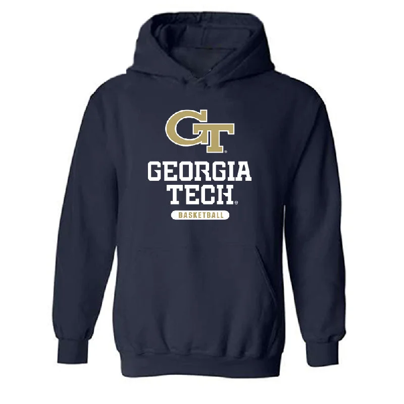 Georgia Tech - NCAA Women's Basketball : Zoesha Smith - Classic Shersey Hooded Sweatshirt Hoodie with Pattern Geometric Abstract Georgia Tech - NCAA Women's Basketball : Zoesha Smith - Classic Shersey Hooded Sweatshirt Hoodie with Pattern Geometric Abstract