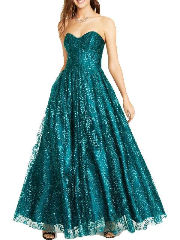 Juniors Womens Corset Pleated Evening Dress Tunics Fleece cozy