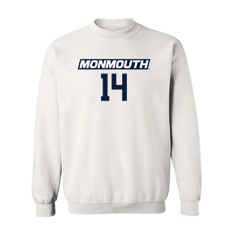 Monmouth - NCAA Women's Basketball : Kellyn Preira - Replica Shersey Crewneck Sweatshirt Hoodie with Metallic Shiny Futuristic Monmouth - NCAA Women's Basketball : Kellyn Preira - Replica Shersey Crewneck Sweatshirt Hoodie with Metallic Shiny Futuristic