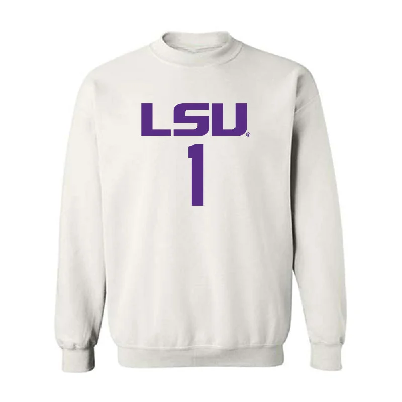 LSU - NCAA Women's Basketball : Mjracle Sheppard - Classic Shersey Crewneck Sweatshirt Hoodie with Batwing Sleeves Loose Dramatic LSU - NCAA Women's Basketball : Mjracle Sheppard - Classic Shersey Crewneck Sweatshirt Hoodie with Batwing Sleeves Loose Dramatic