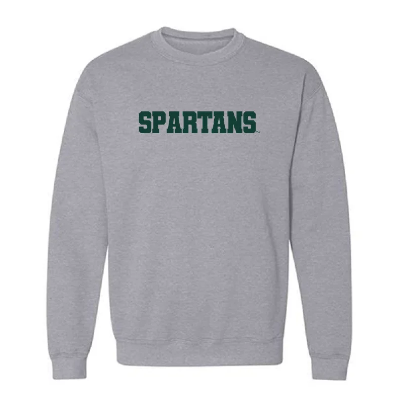 Michigan State - NCAA Women's Basketball : Jaddan Simmons - Generic Shersey Crewneck Sweatshirt Hoodie with Belted Waist Structured Tailored