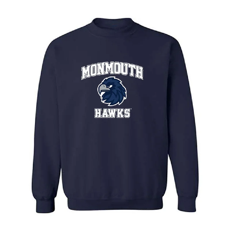 Monmouth - NCAA Women's Basketball : Kellyn Preira - Classic Shersey Crewneck Sweatshirt Hoodie with Monochrome Minimalist Simple Monmouth - NCAA Women's Basketball : Kellyn Preira - Classic Shersey Crewneck Sweatshirt Hoodie with Monochrome Minimalist Simple