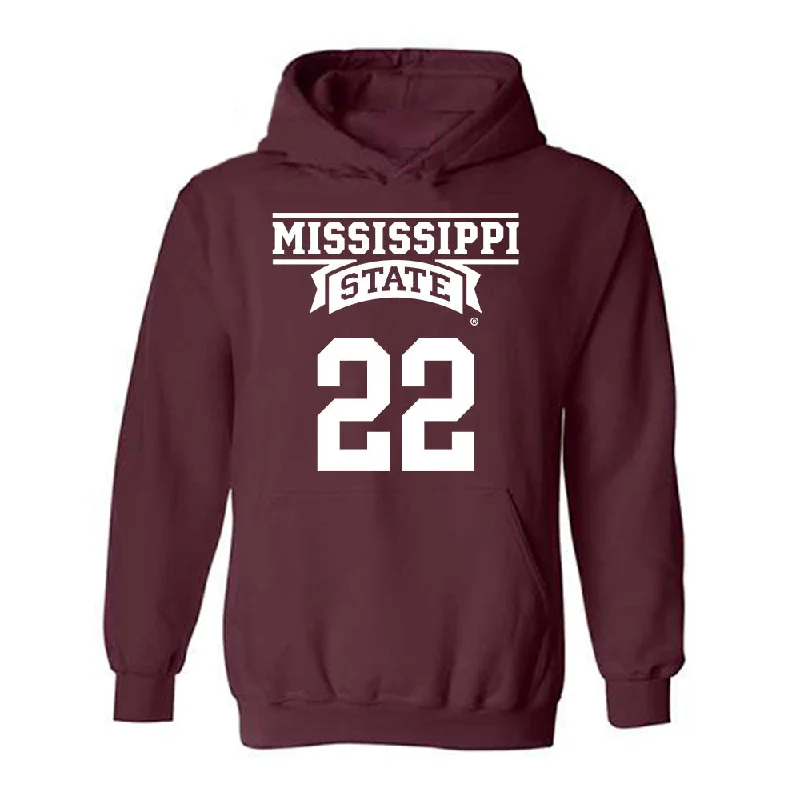 Mississippi State - NCAA Women's Basketball : Jasmine Brown-Hagger - Classic Shersey Hooded Sweatshirt Hoodie with Earth Tones Natural Calm