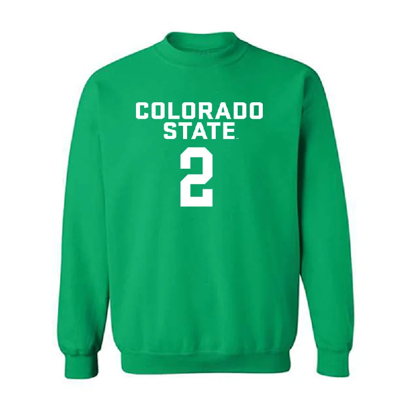 Colorado State - NCAA Women's Basketball : Brooke Carlson - Crewneck Sweatshirt Hoodie with Hem Elastic Stretchable Comfortable Colorado State - NCAA Women's Basketball : Brooke Carlson - Crewneck Sweatshirt Hoodie with Hem Elastic Stretchable Comfortable