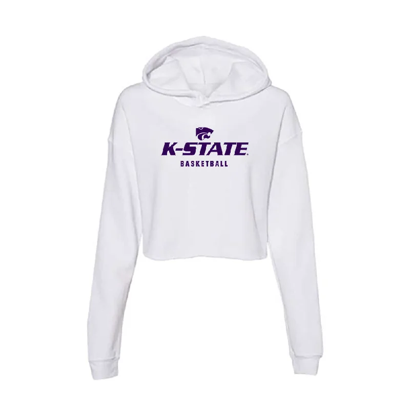 Kansas State - NCAA Women's Basketball : Temira Poindexter - Women's Crop Fleece Hoodie Hoodie with Print Artistic Unique Kansas State - NCAA Women's Basketball : Temira Poindexter - Women's Crop Fleece Hoodie Hoodie with Print Artistic Unique