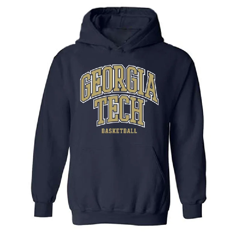 Georgia Tech - NCAA Women's Basketball : Zoesha Smith - Classic Shersey Hooded Sweatshirt Hoodie with Emblem Brand Identity Georgia Tech - NCAA Women's Basketball : Zoesha Smith - Classic Shersey Hooded Sweatshirt Hoodie with Emblem Brand Identity