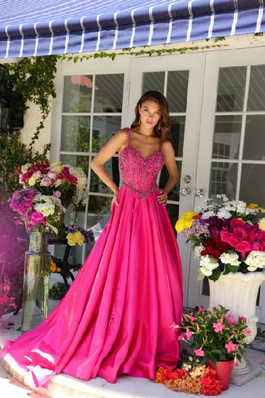 Ava Presley 29521 Long Formal A Line Beaded Corset Prom Dress Tunics Plaid country
