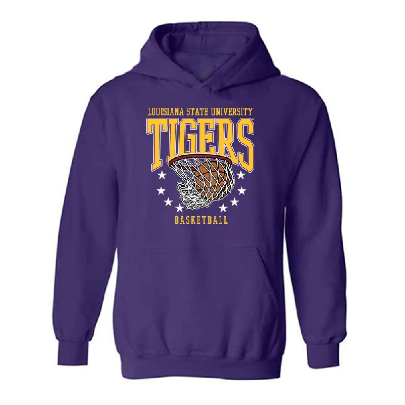 LSU - NCAA Women's Basketball : Mjracle Sheppard - Sports Shersey Hooded Sweatshirt Hoodie with Crew Neck Simple Timeless LSU - NCAA Women's Basketball : Mjracle Sheppard - Sports Shersey Hooded Sweatshirt Hoodie with Crew Neck Simple Timeless