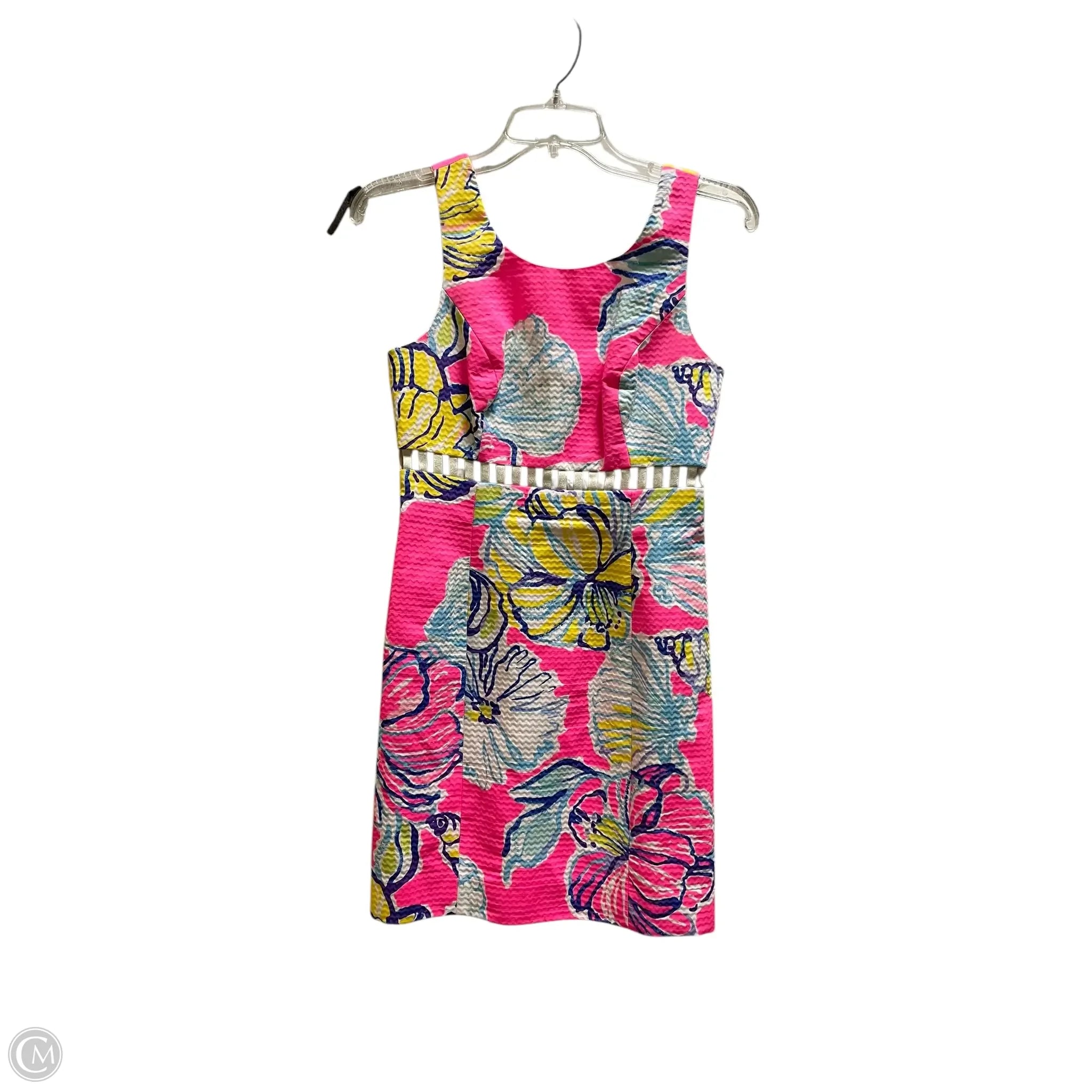 Dress Designer By Lilly Pulitzer In Floral Print, Size: 0 A-Line Day Work