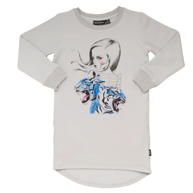 Rock Your Baby Sweatshirt Dress | Be Fierce Hoodie with Neon Bright Vibrant