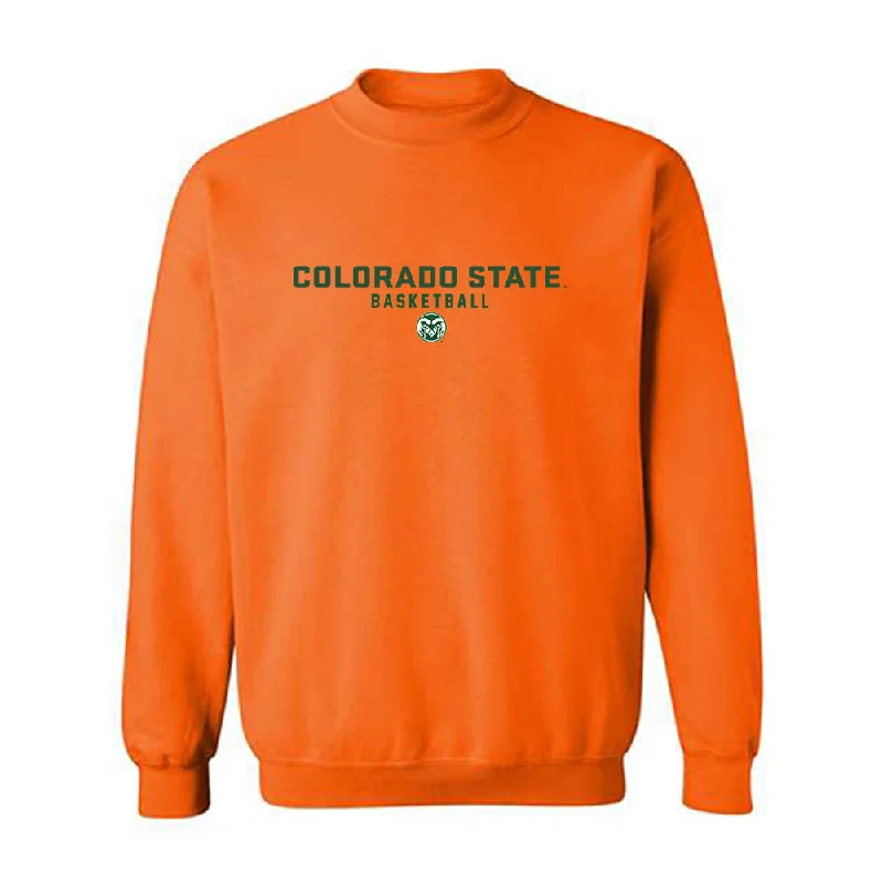 Colorado State - NCAA Women's Basketball : Brooke Carlson - Classic Shersey Crewneck Sweatshirt Hoodie with Back Slit Movement Comfort Colorado State - NCAA Women's Basketball : Brooke Carlson - Classic Shersey Crewneck Sweatshirt Hoodie with Back Slit Movement Comfort