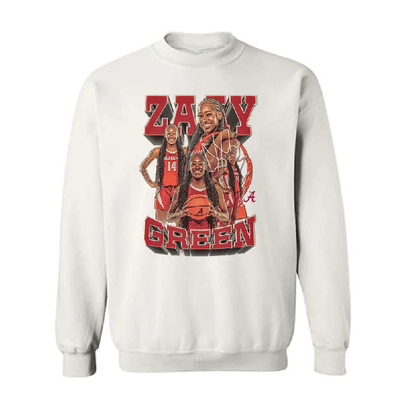 Alabama - NCAA Women's Basketball : Zaay Green - Player Collage Crewneck Sweatshirt Hoodie Dress Longline Feminine Alabama - NCAA Women's Basketball : Zaay Green - Player Collage Crewneck Sweatshirt Hoodie Dress Longline Feminine