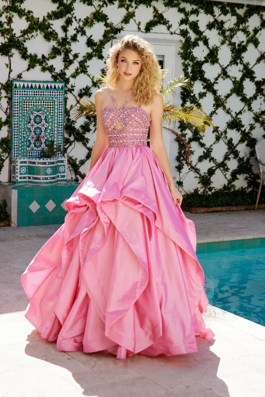 Ava Presley 40054 A Line Long Ball Gown Beaded Prom Dress Tunics Cozy comfortable