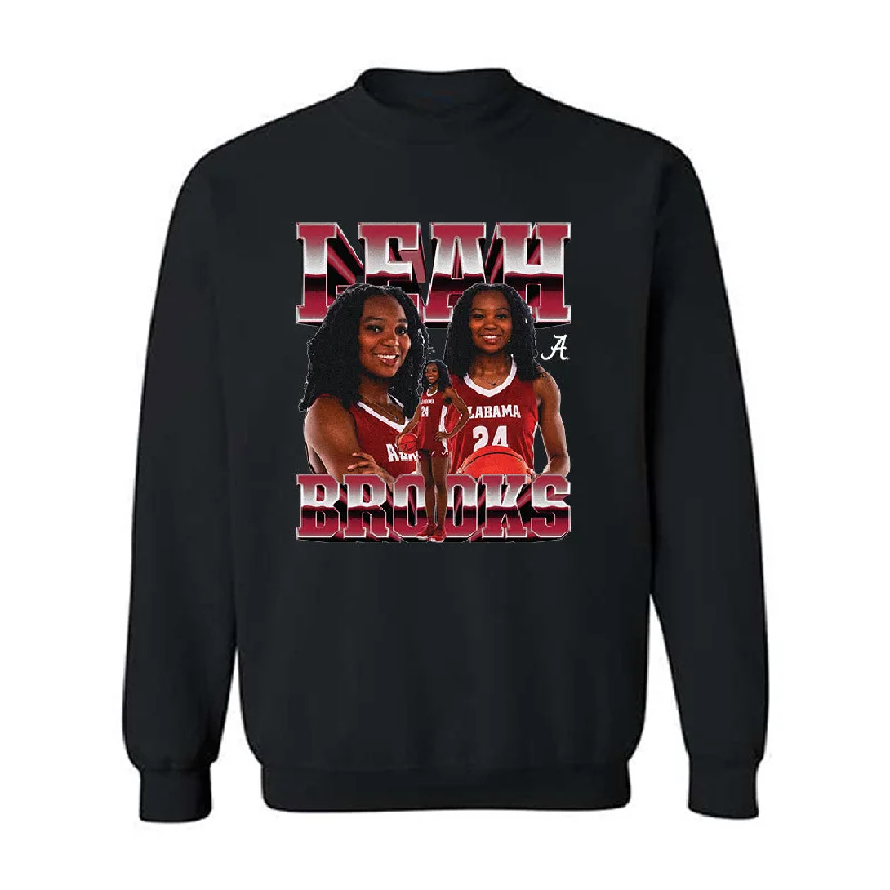 Alabama - NCAA Women's Basketball : Leah Brooks - Player Collage Crewneck Sweatshirt Hoodie with Hem Embroidery Detailed Premium Alabama - NCAA Women's Basketball : Leah Brooks - Player Collage Crewneck Sweatshirt Hoodie with Hem Embroidery Detailed Premium