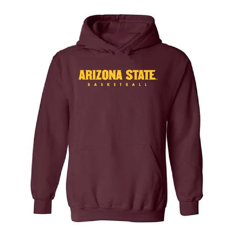 Arizona State - NCAA Women's Basketball : Timya Grice - Classic Shersey Hooded Sweatshirt Hoodie with Hem Elastic Stretchable Comfortable Arizona State - NCAA Women's Basketball : Timya Grice - Classic Shersey Hooded Sweatshirt Hoodie with Hem Elastic Stretchable Comfortable