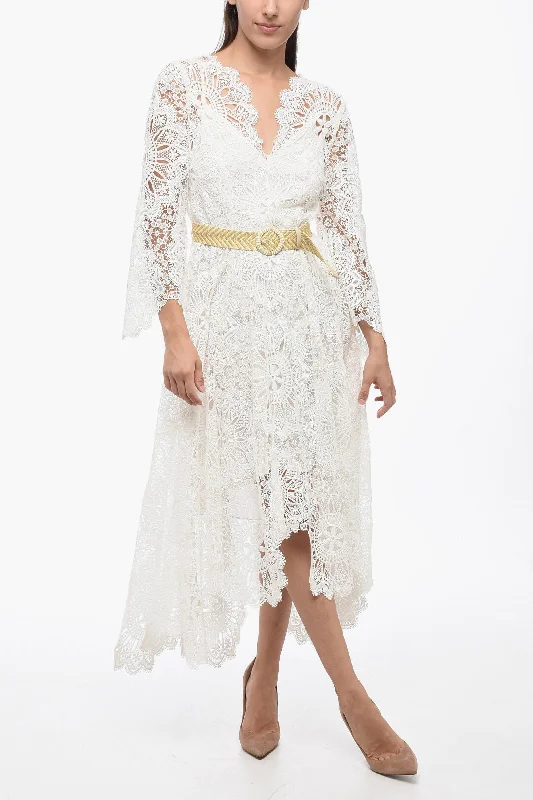 Zimmermann Belted Lace CHINTZ Dress 44 Italian size Tunics Sophisticated sleek