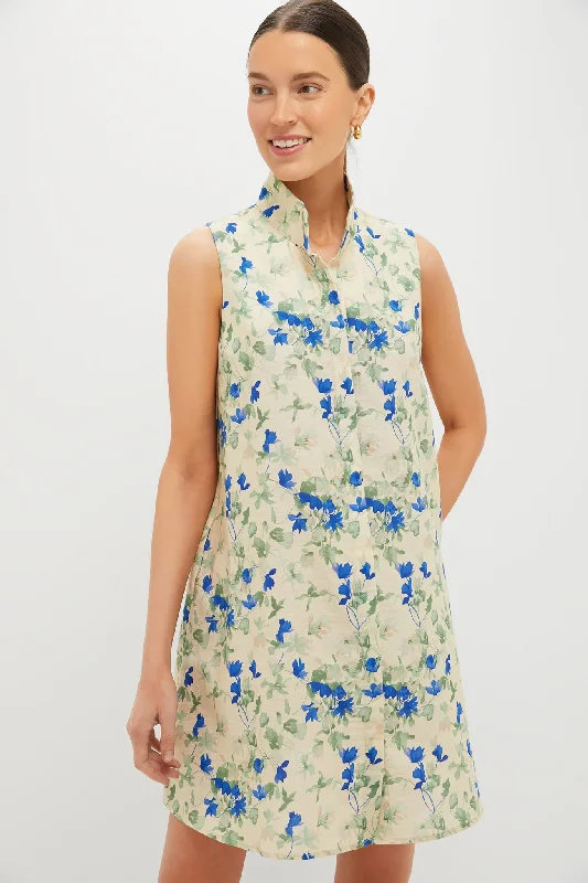 Bellflower Blooms Sleeveless Charlie Dress Tunics Trendy modern