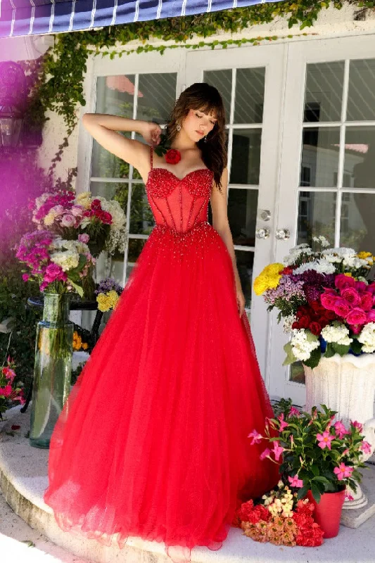 Ava Presley 29530 Long Beaded Formal A Line Prom Dress Tunics Brand named