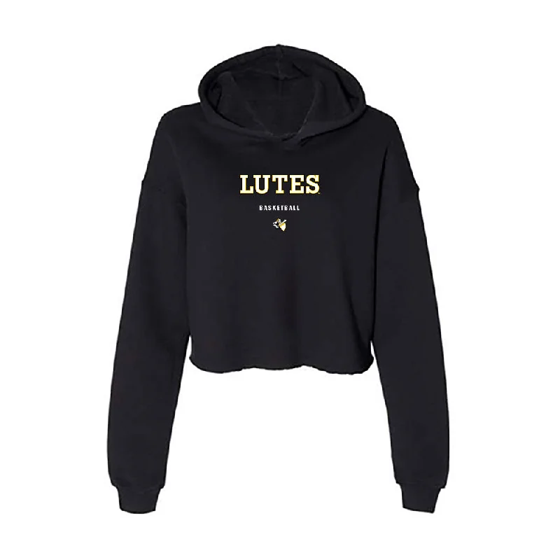 PLU - NCAA Women's Basketball : Brandie Tobin - Women's Crop Fleece Hoodie Hoodie with Lining Warm Insulated
