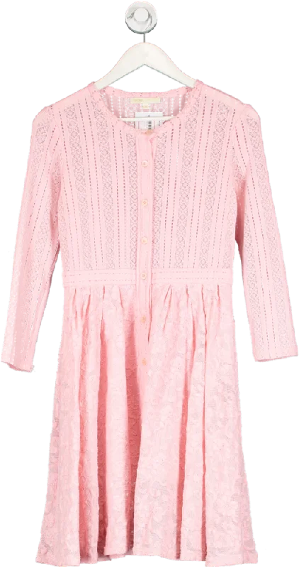 Maje Pink Lace Skater Dress UK S Tunics Favorite customer