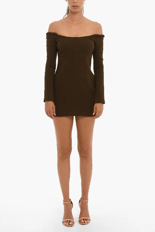 Khaite Long Sleeved Dress With Wide Neckline Tunics Brand named
