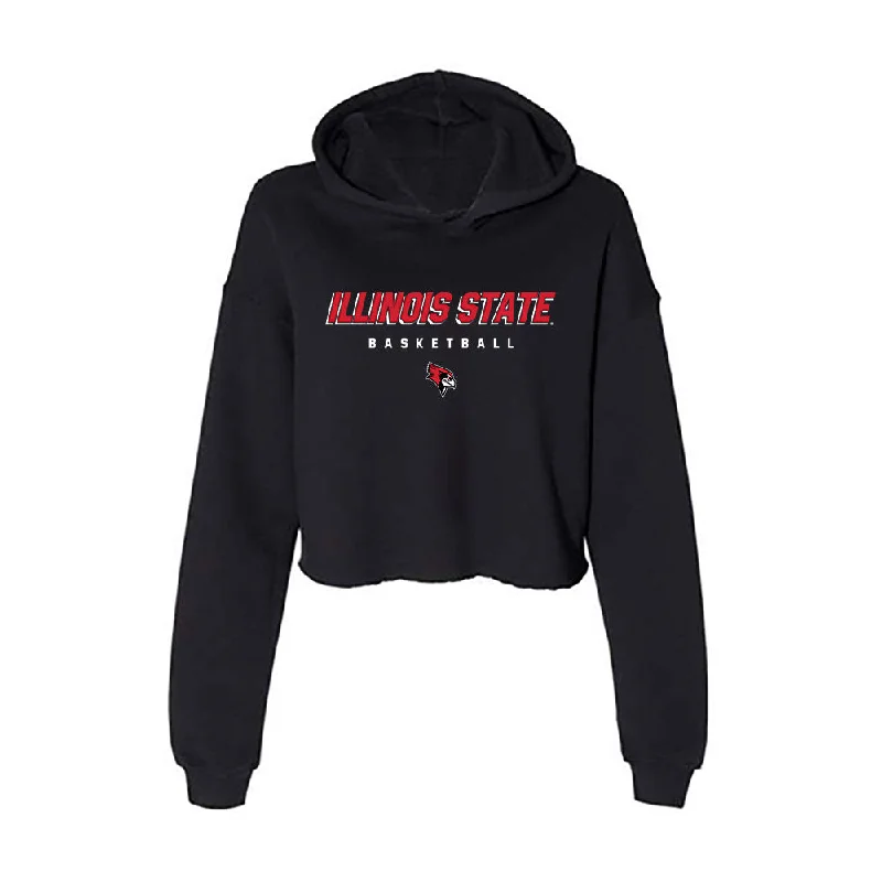 Illinois State - NCAA Women's Basketball : Caroline Waite - Women's Crop Fleece Hoodie Hoodie with High-Low Hem Asymmetrical Trendy Illinois State - NCAA Women's Basketball : Caroline Waite - Women's Crop Fleece Hoodie Hoodie with High-Low Hem Asymmetrical Trendy