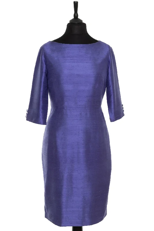 Sophia Dress in Raw Periwinkle - Bateau Neck Tunics Floral girly