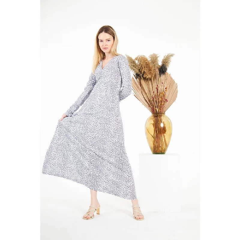 Animal Printed Double Breasted Long Dress Tunics Review highly
