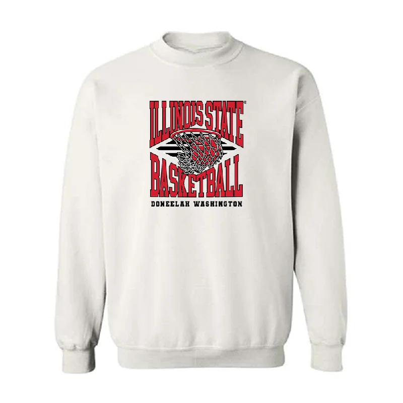 Illinois State - NCAA Women's Basketball : Doneelah Washington - Classic Fashion Shersey Crewneck Sweatshirt Hoodie with Lining Warm Insulated Illinois State - NCAA Women's Basketball : Doneelah Washington - Classic Fashion Shersey Crewneck Sweatshirt Hoodie with Lining Warm Insulated