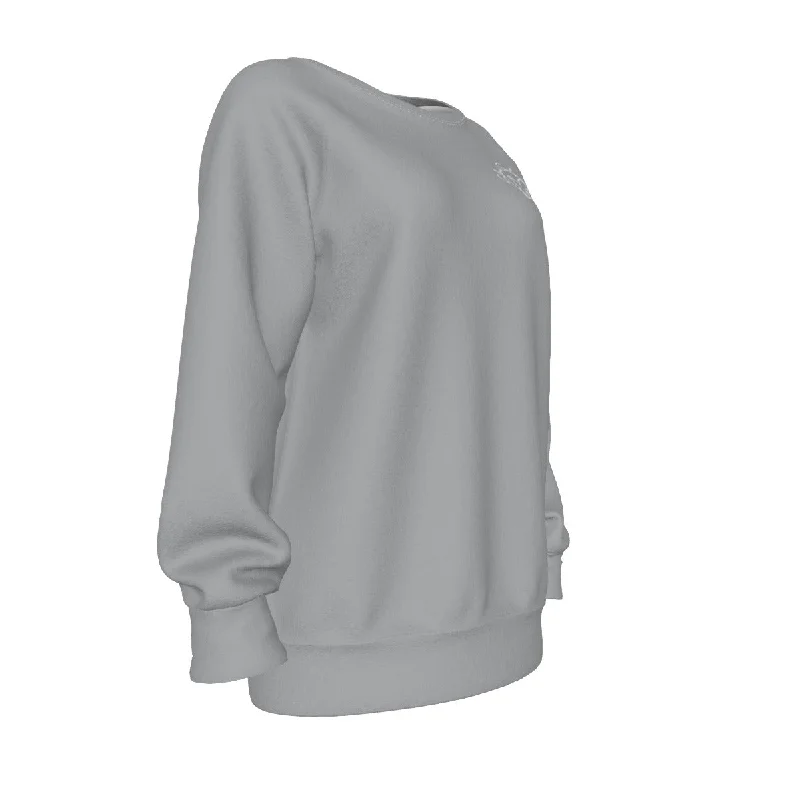 All-Over Print Women's Raglan Sleeve Sweatshirt Hoodie with Zipper Versatile Modern