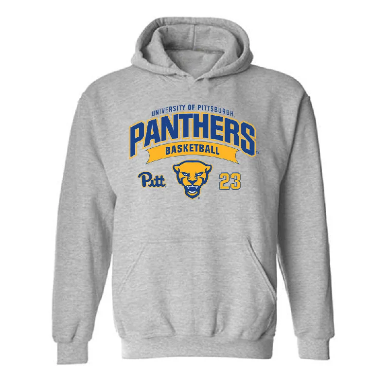 Pittsburgh - NCAA Women's Basketball : Mikayla Johnson - Classic Fashion Shersey Hooded Sweatshirt Hoodie with Hem Ribbing Snug Secure Pittsburgh - NCAA Women's Basketball : Mikayla Johnson - Classic Fashion Shersey Hooded Sweatshirt Hoodie with Hem Ribbing Snug Secure