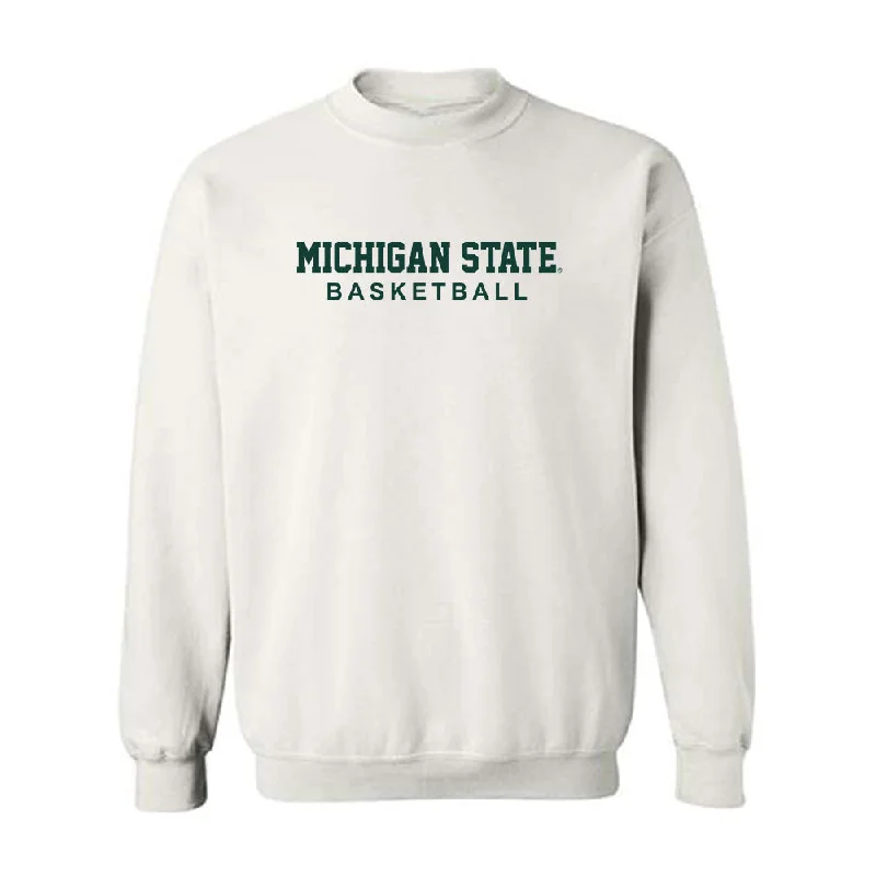 Michigan State - NCAA Women's Basketball : Jaddan Simmons - Classic Shersey Crewneck Sweatshirt Hoodie with Hem Applique Textured Unique Michigan State - NCAA Women's Basketball : Jaddan Simmons - Classic Shersey Crewneck Sweatshirt Hoodie with Hem Applique Textured Unique