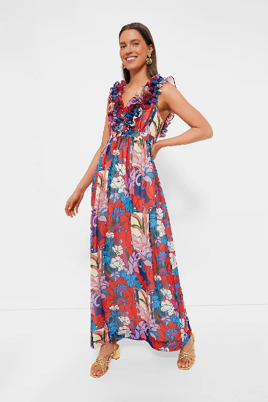 Climbing Cosmos Priscilla Dress Crew Neckline Casual