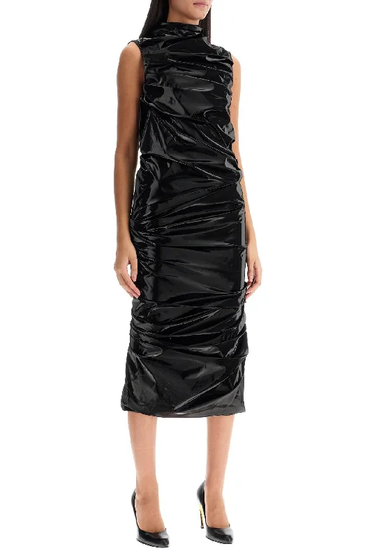 Alexander Mcqueen Laminated Jersey Dress Tunics Stylish modern