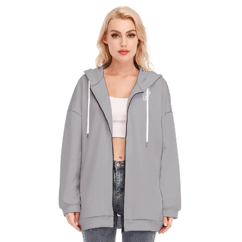 All-Over Print Women's Long Hoodie With Zipper Closure Hoodie with Hood Adjustable Protection All-Over Print Women's Long Hoodie With Zipper Closure Hoodie with Hood Adjustable Protection