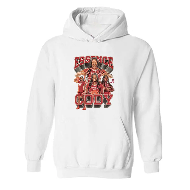 Alabama - NCAA Women's Basketball : Essence Cody - Player Collage Hooded Sweatshirt Cotton Hoodie Fleece Lining Warmth
