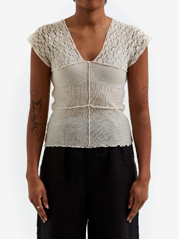 Baserange Nehru Tank - Undyed slim fit tank