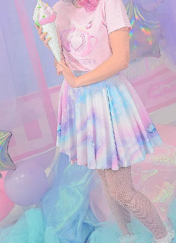 Magical Pixel Skirt corduroy skirt comfortable