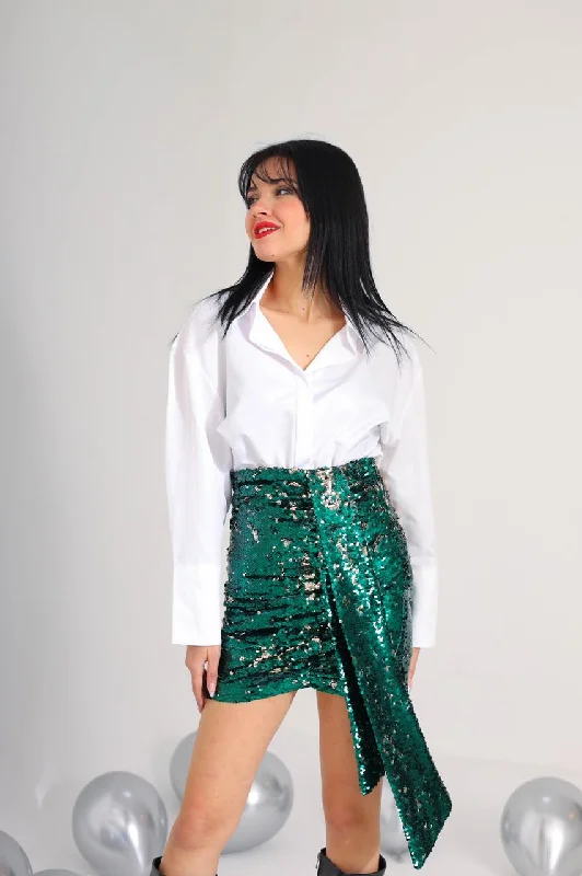 GLITER SKIRT 8400 pencil skirt chic