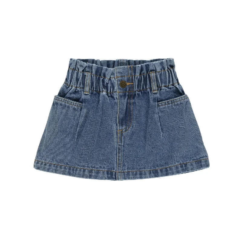 Denim Mini Skirt by Rylee & Cru corduroy skirt cozy
