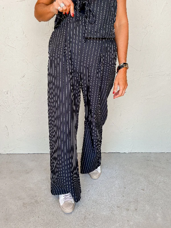 Wait List Pin Stripe Pants Stylish Casual Pants