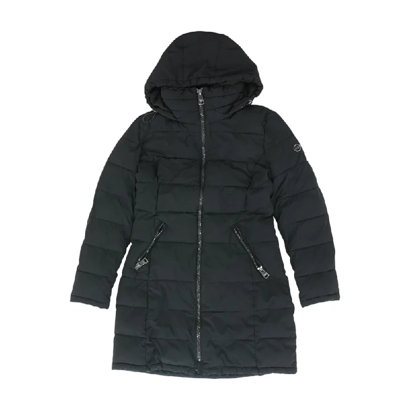 Black Solid Lightweight Jacket Welt Pockets Slit Pockets Flap Pockets